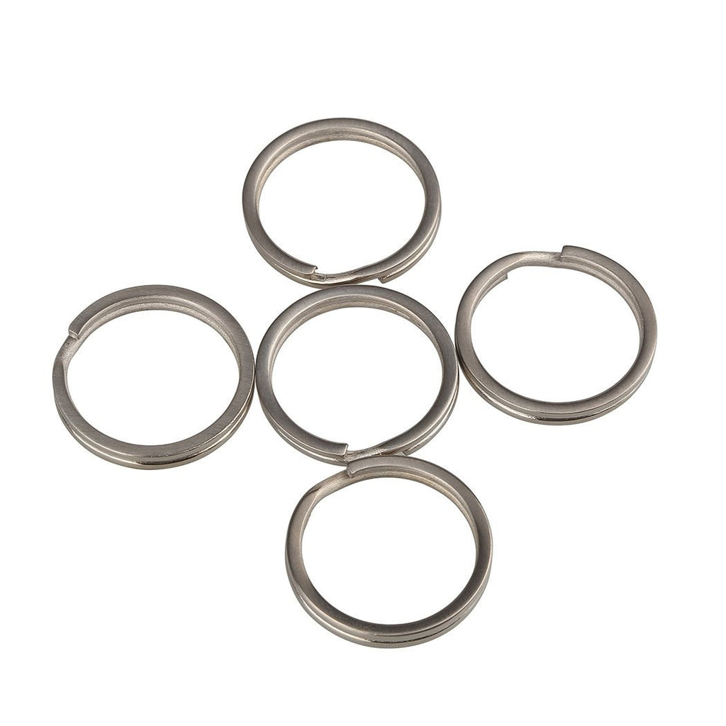 TIKING 10pcs/lots Titanium Small Split Rings Ti Micro Split Key Ring Keychain EDC Keyring (10mm)