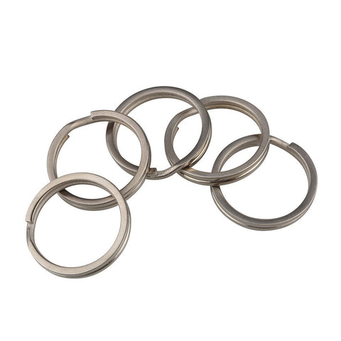 41-919-0225 Titanium Key Ring (Split Ring), 25mm Octagon - Rings