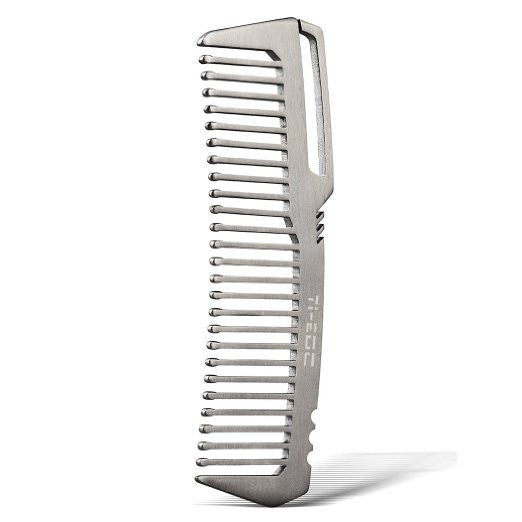 TI-EDC Handmade Titanium Premium Eco-friendly Durable Pocket Hair Comb