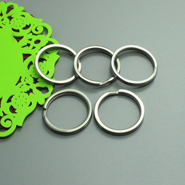 TI-EDC 5pcs Size S Titanium Keychain Key Ring Split Ring