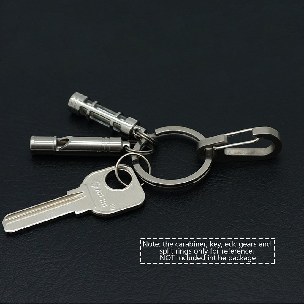 CNC Titanium Split Key Rings